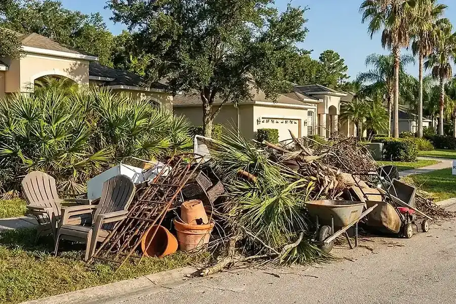 Yard Waste Palm Fronds for Yard Waste Removal