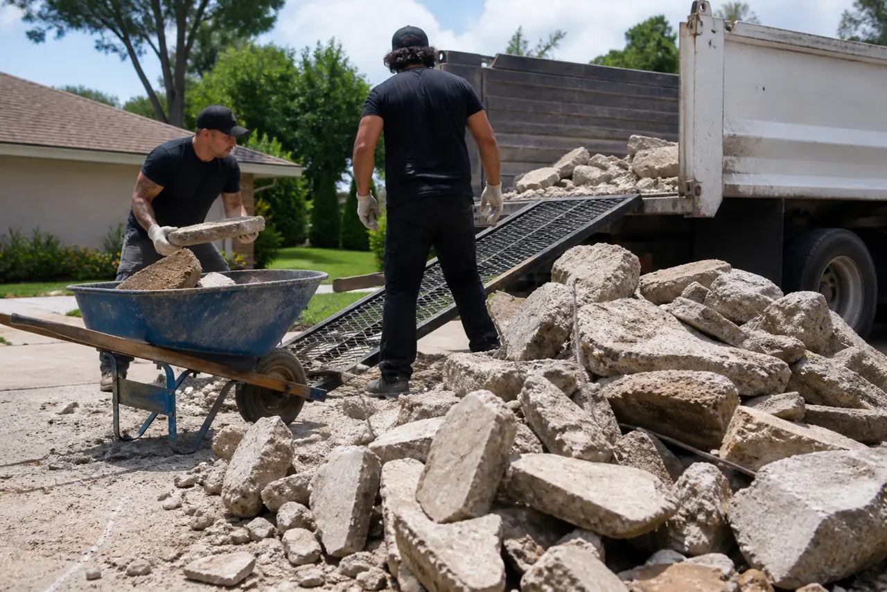 Concrete Removal Orlando Broken Slab Load for Concrete Removal in MetroWest